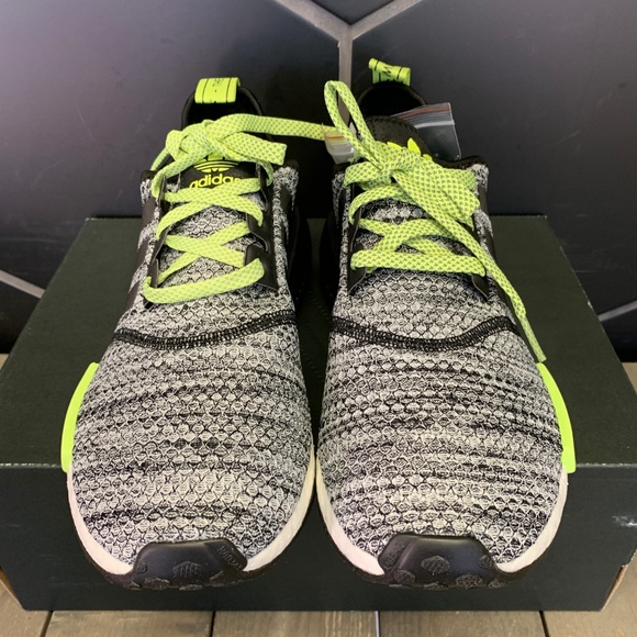 Adidas NMD R1 Static Solar Yellow Running Shoes - Picture 3 of 6